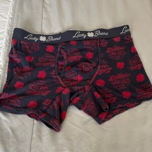 Lucky Brand Red and Black Boxer Briefs